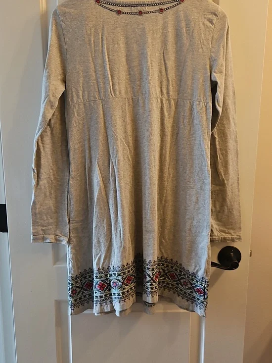 Sundance Boho Embroidered Tunic Dress, S, Floral, Cotton, Coastal Cowgirl, Folk - Picture 5 of 10